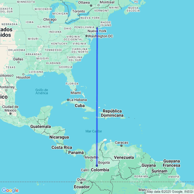 Vuelos baratos de Nueva York NYC a Bogotá BOG