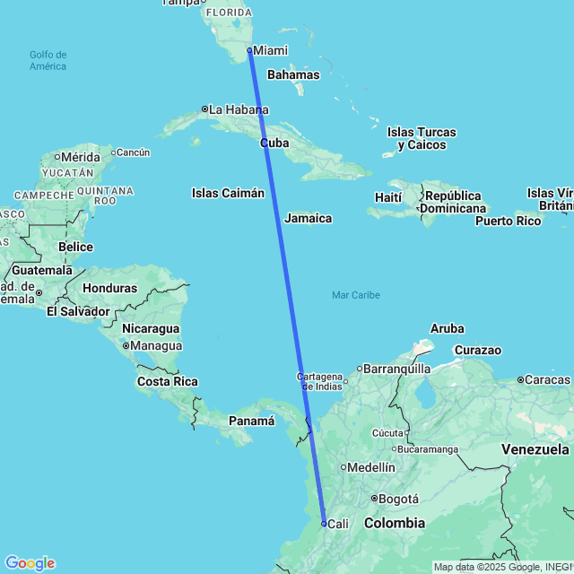Vuelos baratos de Miami MIA a Cali CLO