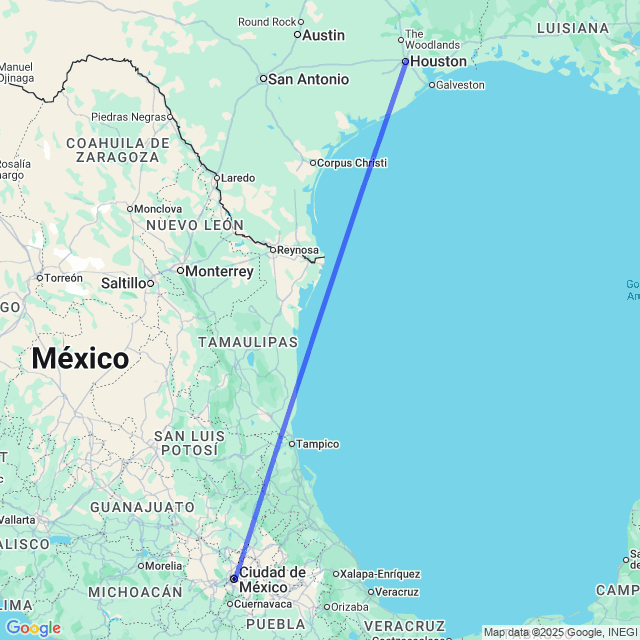 Vuelos baratos de Houston HOU a Ciudad de México MEX