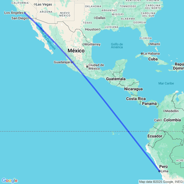 Vuelos baratos de Los Ángeles LAX a Lima LIM