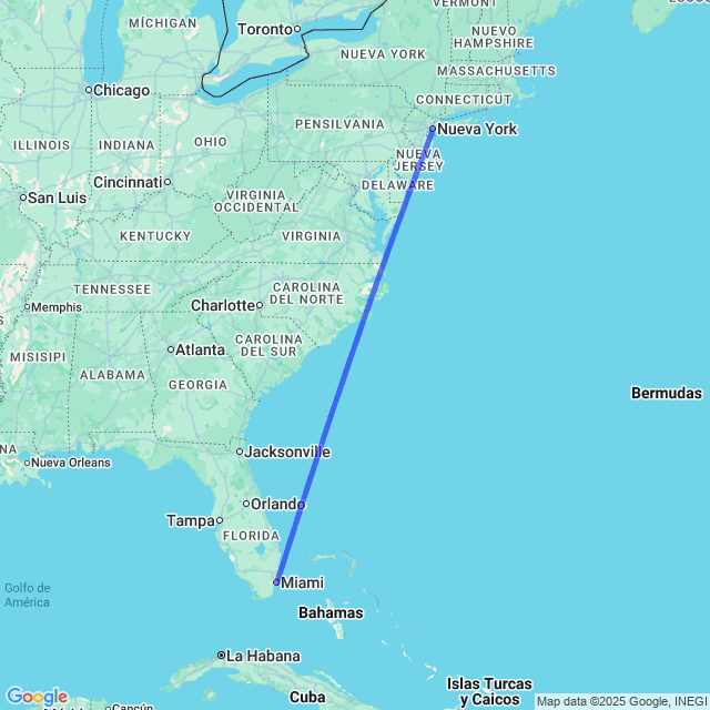 Vuelos baratos de Nueva York NYC a Miami MIA