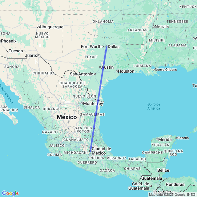 Vuelos baratos de Dallas DFW a Ciudad de México MEX